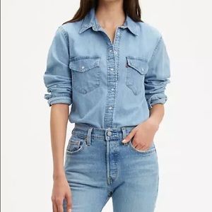 Levi’s Women’s Essential Western Denim Shirt - Size XL